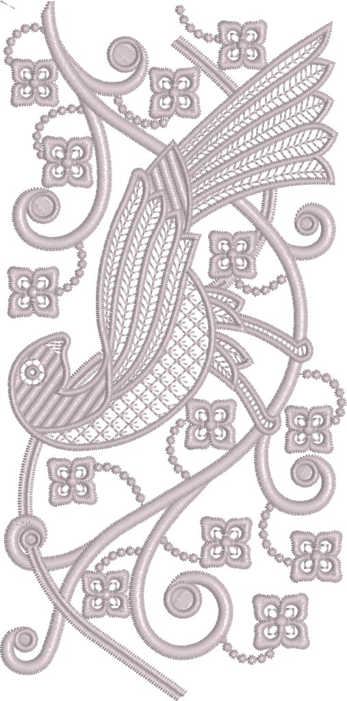 Victorian Lace 10 Bird in Trellis