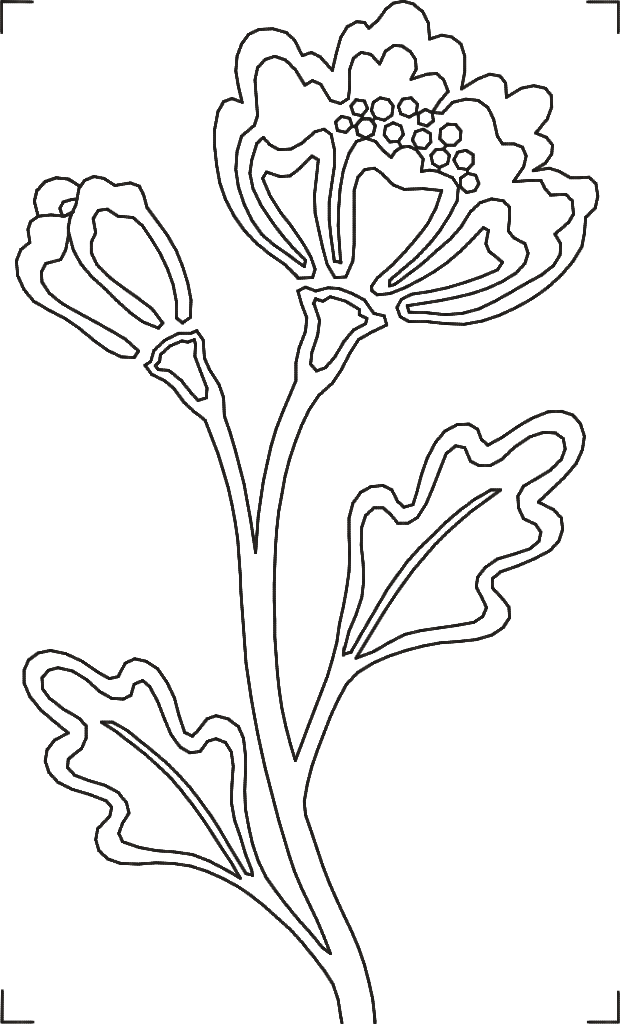 Outline Flower