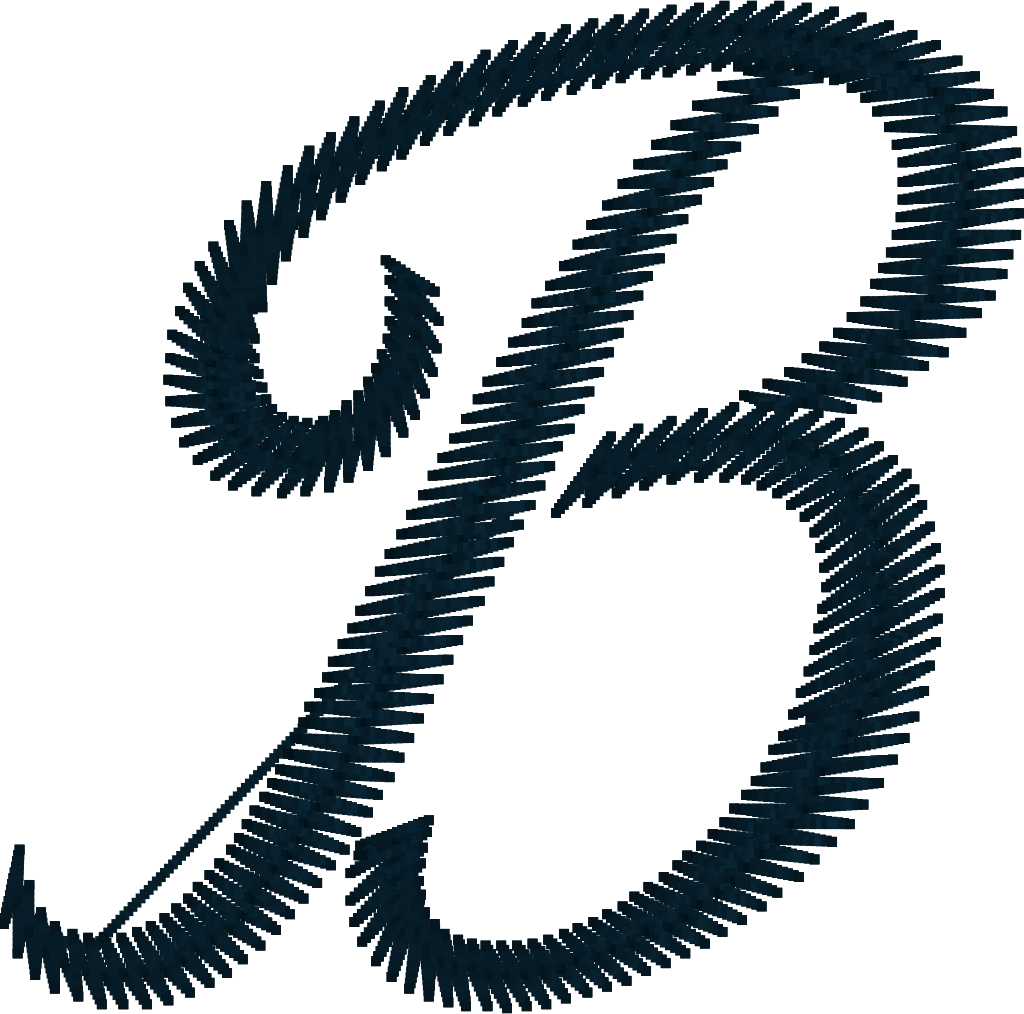 letter b in calligraphy