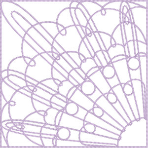 Floral Quilting Corner - Chain Stitch