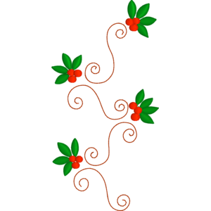 Endless Holly Swirls