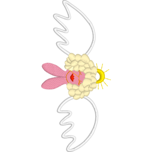 Elegant Angel Embroidery Design 