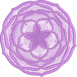 Lace Flower Purple Mandala