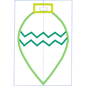 Ornament with Zig Zag Bands 1