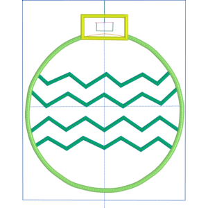 Ornament with Zig Zag Bands 2