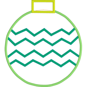 Freestanding Zig Zag Ornament