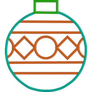 Freestanding Diamonds and  Circles Ornament