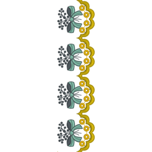 Ribbon Flower Border